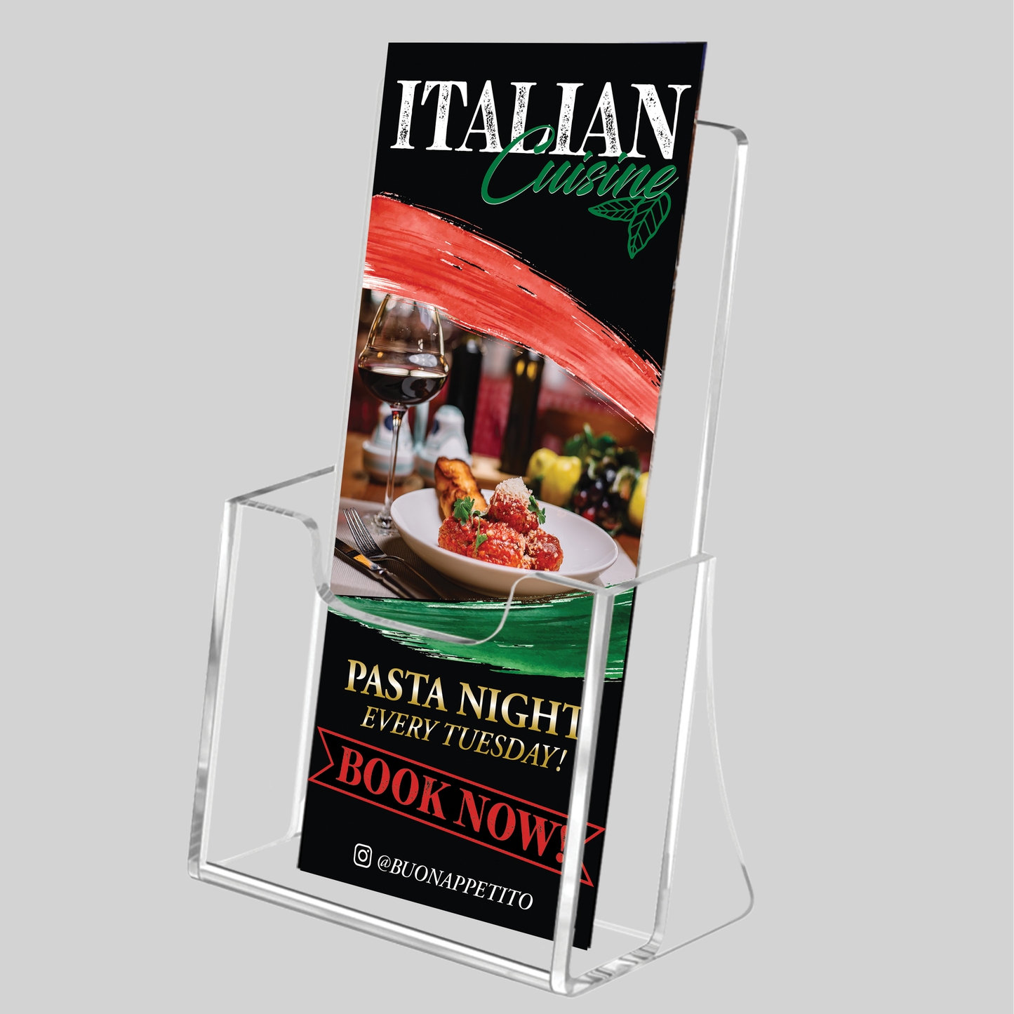 Rack Cards - 3.5"W x 8"H