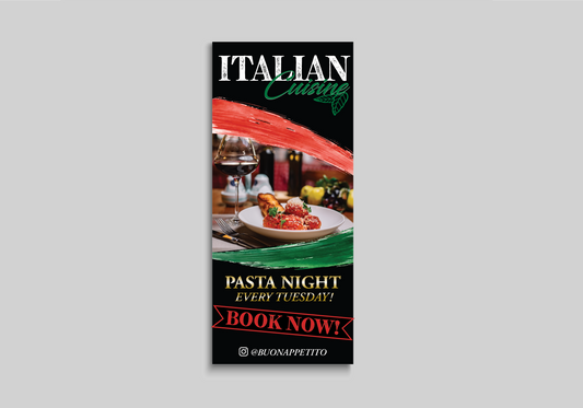 Rack Cards - 3.5"W x 8"H